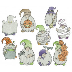 Stickserie - Halloween Gnomes